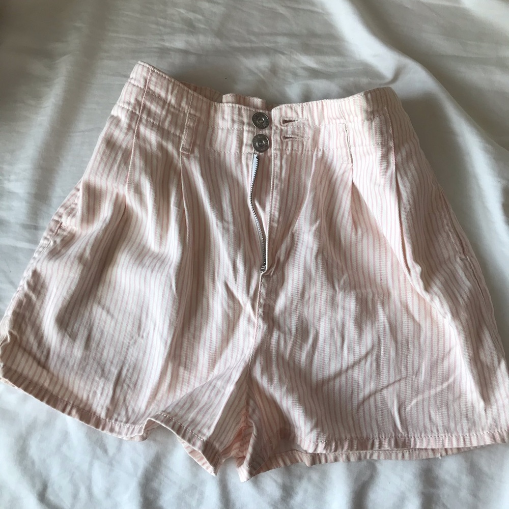 striped UO shorts